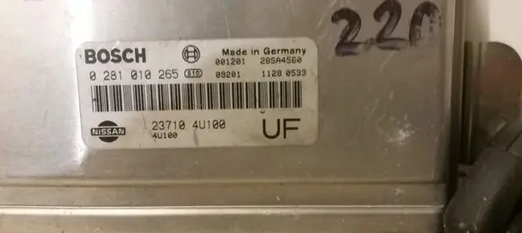 Nissan Almera Tino Engine control unit/module 0281010265 237104U100 28SA4560