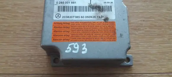 Mercedes-Benz C W203 Airbag control unit/module 2038207385 0285001881 0509261524