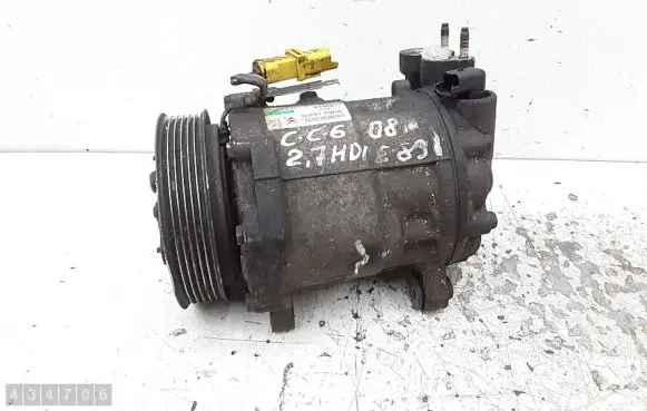 Citroen C6 Air conditioning (A/C) compressor (pump) 9663315680