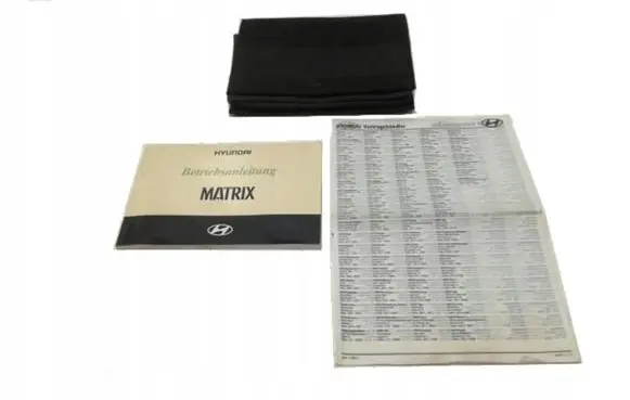 Hyundai Matrix Owners service history hand book 