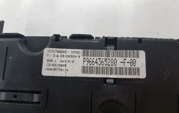Citroen C4 I Picasso Speedometer (instrument cluster) P9664365280F00 281203249 NS02977014