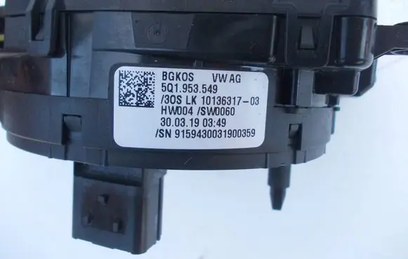 Seat Leon (5F) Airbag slip ring squib (SRS ring) 5Q1953549