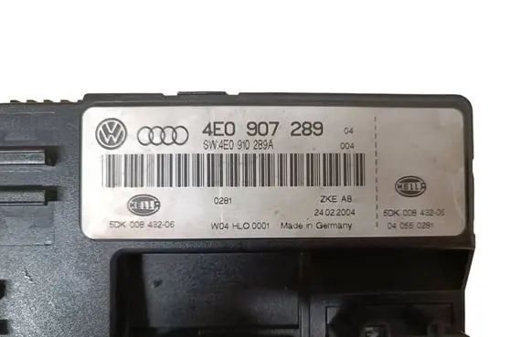 Audi A8 S8 D3 4E Comfort/convenience module 4E0907289 5DK00843200