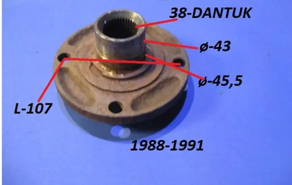 Audi 100 200 5000 C3 Front wheel bearing hub 143COPE