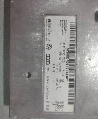 Audi A6 S6 C6 4F MMI control unit 4E0035729 4F0910732H