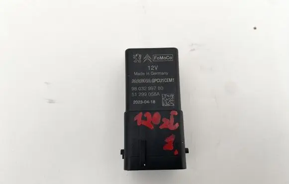Citroen Jumper Glow plug pre-heat relay 9803299780
