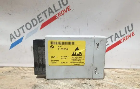 BMW 5 E60 E61 Center console control module 9183233 61319183233