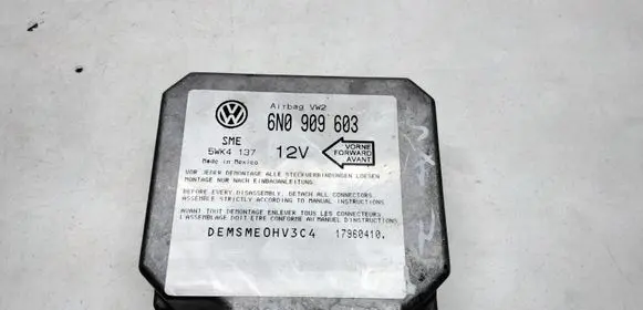 Volkswagen Golf III Airbag control unit/module 6N0909603