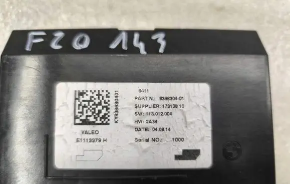 BMW 1 F20 F21 Air conditioner control unit module 9366304