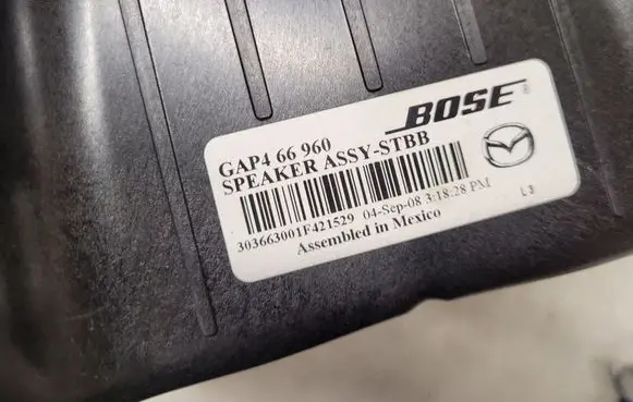 Mazda 6 Subwoofer speaker GAP466960