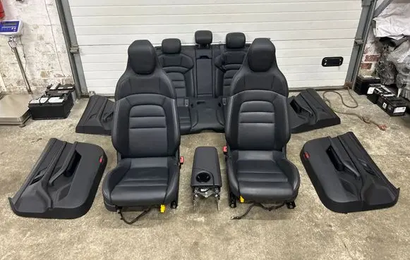Porsche Taycan 9J1 Seat and door cards trim set 