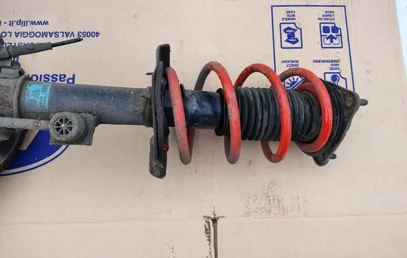 Front shock absorber with coil spring