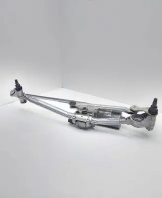 Front wiper linkage and motor
