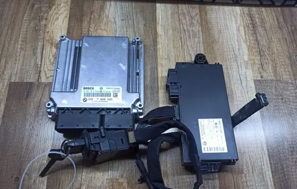 BMW 5 E60 E61 Engine ECU kit and lock set 0281014544 6135914719501