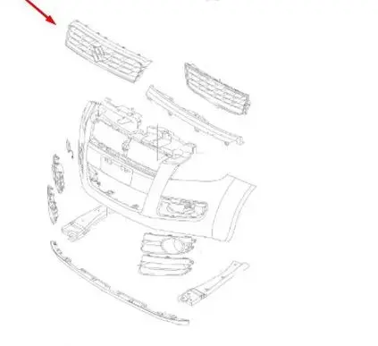 Suzuki Splash Front grill 7174151K005PK
