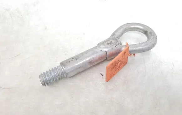 Towing hook eye