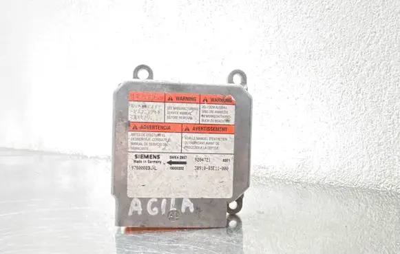 Opel Agila A Airbag control unit/module 3891083E11000 9204721 5WK42897