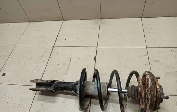 Front shock absorber with coil spring
