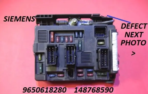 Citroen C2 Fuse module 9650618280 148768590