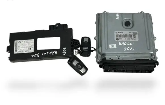 BMW X5 E70 Engine ECU kit and lock set 8512407 0281017481 9237046