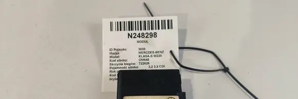 Mercedes-Benz S W220 Central body control module A2118209126