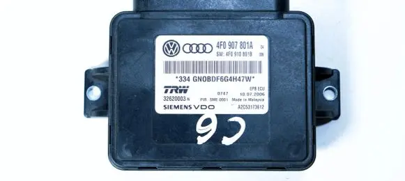 Audi A6 S6 C6 4F Hand brake control module 4F0907801A