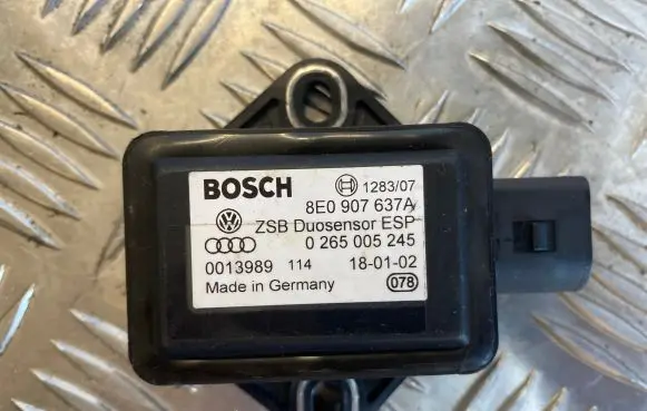 Skoda Superb B5 (3U) ESP acceleration yaw rate sensor 8E0907637A 0265005245 0013989
