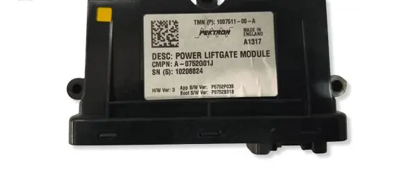 Tesla Model S Tailgate/trunk control unit/module 100751100A P0752P03B 0752G01J