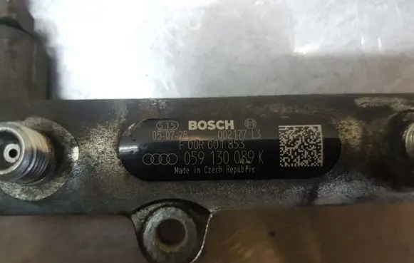 Audi A6 S6 C6 4F Fuel main line pipe 059130089K F00R001853