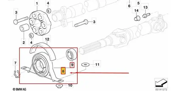BMW 5 E39 Drive shaft (set) 7501257