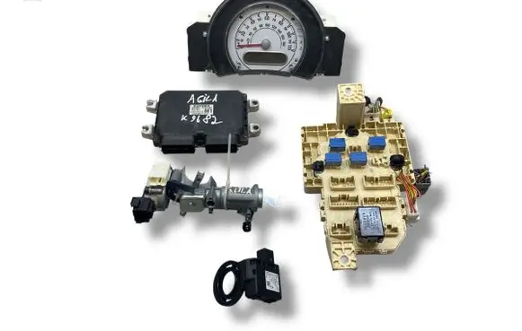 Opel Agila B Engine ECU kit and lock set 3392051K13 3677051K01 3397062J00