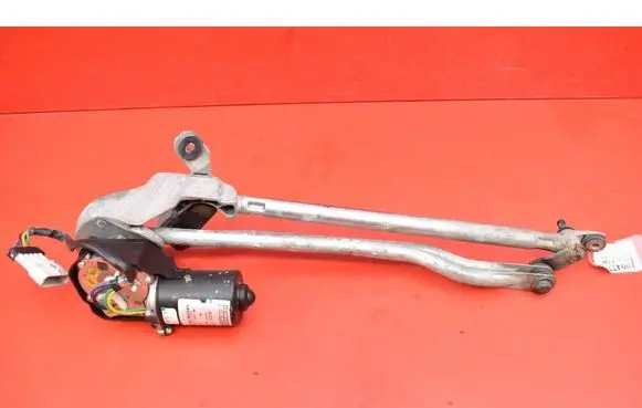 Front wiper linkage and motor