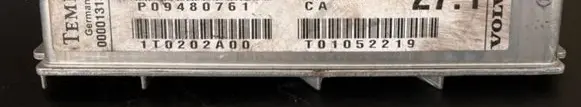 Volvo XC90 Gearbox control unit/module P09480761 T01052219 1T0202A00