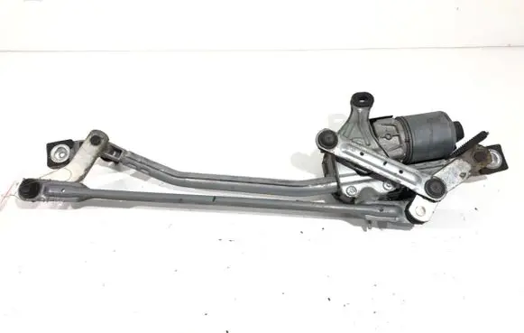 Front wiper linkage and motor