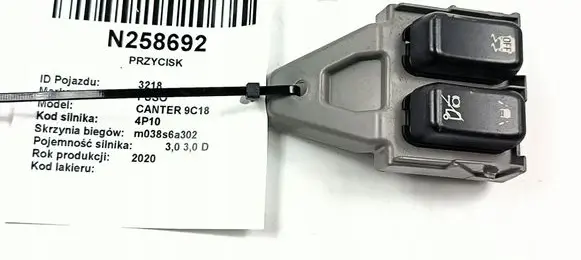 Mitsubishi Canter Climate control/heater control trim MK623342