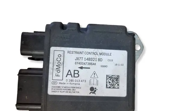 Ford Focus Airbag control unit/module JX7T14B321BD 0285013473 6Y40047386AK