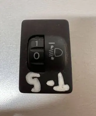 Toyota RAV 4 (XA30) Headlight level height control switch 134159