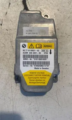 BMW 5 E60 E61 Airbag control unit/module 9118931 319118931020 220439135