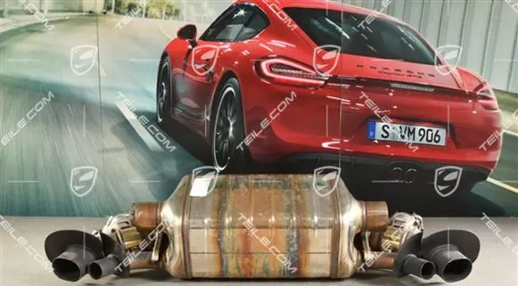 Porsche 911 992 Middle muffler/silencer 992251055