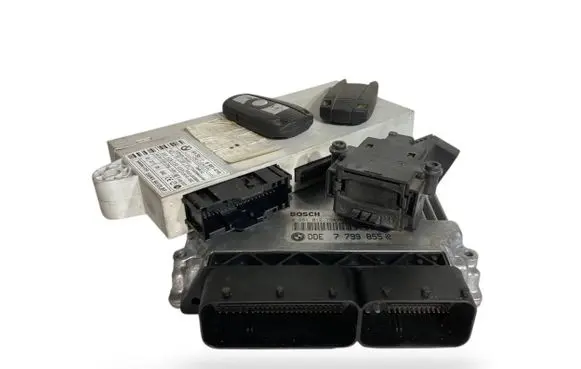 BMW 5 E60 E61 Engine ECU kit and lock set 7799855 0281012754 6981416