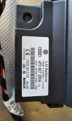 Audi A6 S6 C6 4F Other control units/modules 4F0907280A