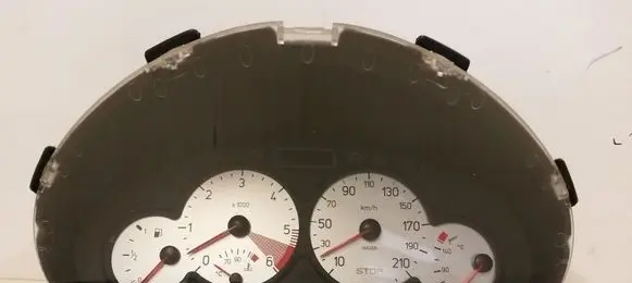 Peugeot 206 Speedometer (instrument cluster) 9651740480 6105FA VK3E9134