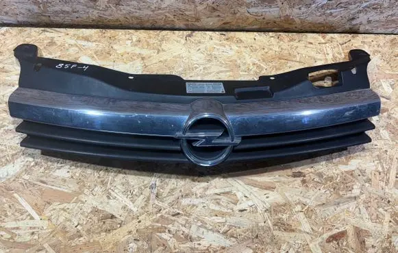 Opel Astra H Front bumper upper radiator grill 13108163