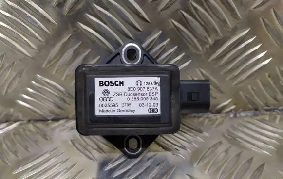 Audi A4 S4 B6 8E 8H ESP acceleration yaw rate sensor 0265005245 8E0907637A