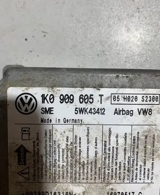 Volkswagen Golf V Airbag control unit/module 1K0909605T 5WK43412