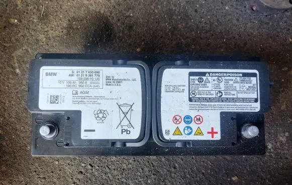 BMW X5 F15 Car battery 61217633698 7633698 61219381779