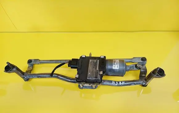 Front wiper linkage and motor