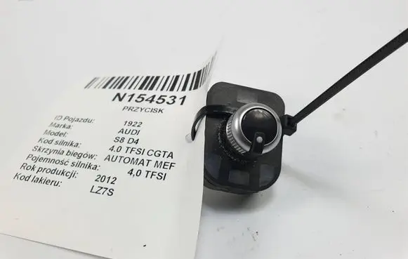 Audi A8 S8 D4 4H Wing mirror switch 4H0959565