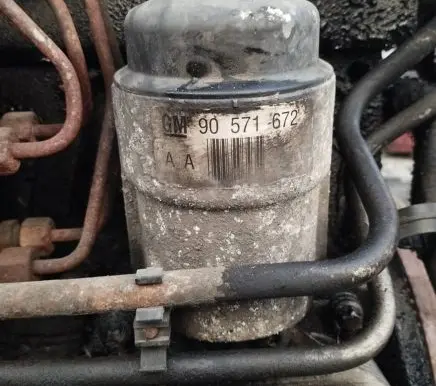 Opel Astra G Oil filter cover 90571672