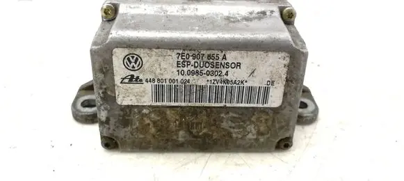 Audi A2 ESP acceleration yaw rate sensor 7E0907655A 448801001024 10098503024